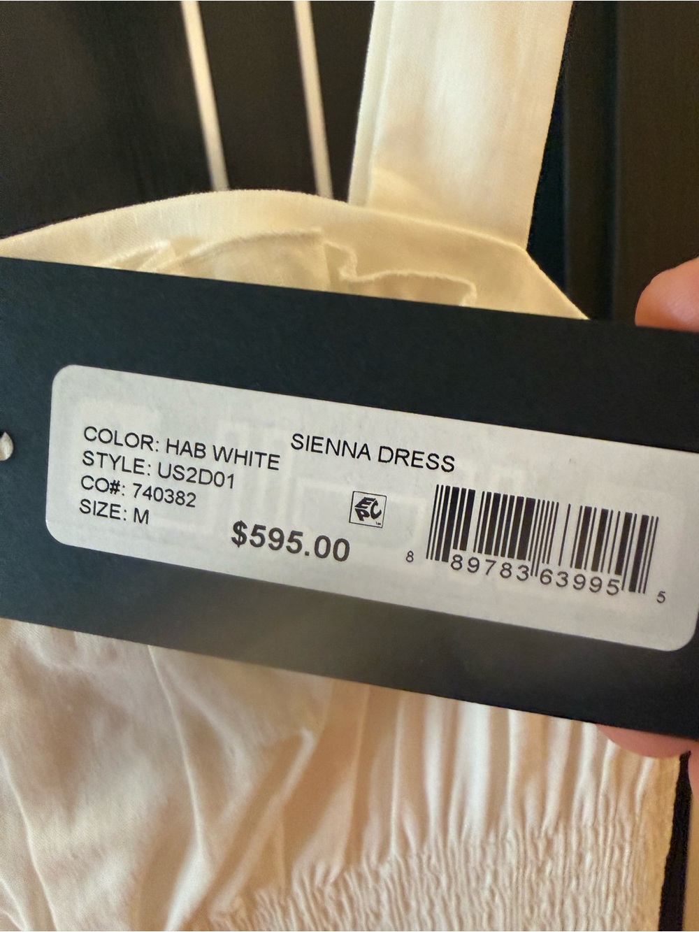 Emanuel Ungaro HAB White Midi Sienna Dress